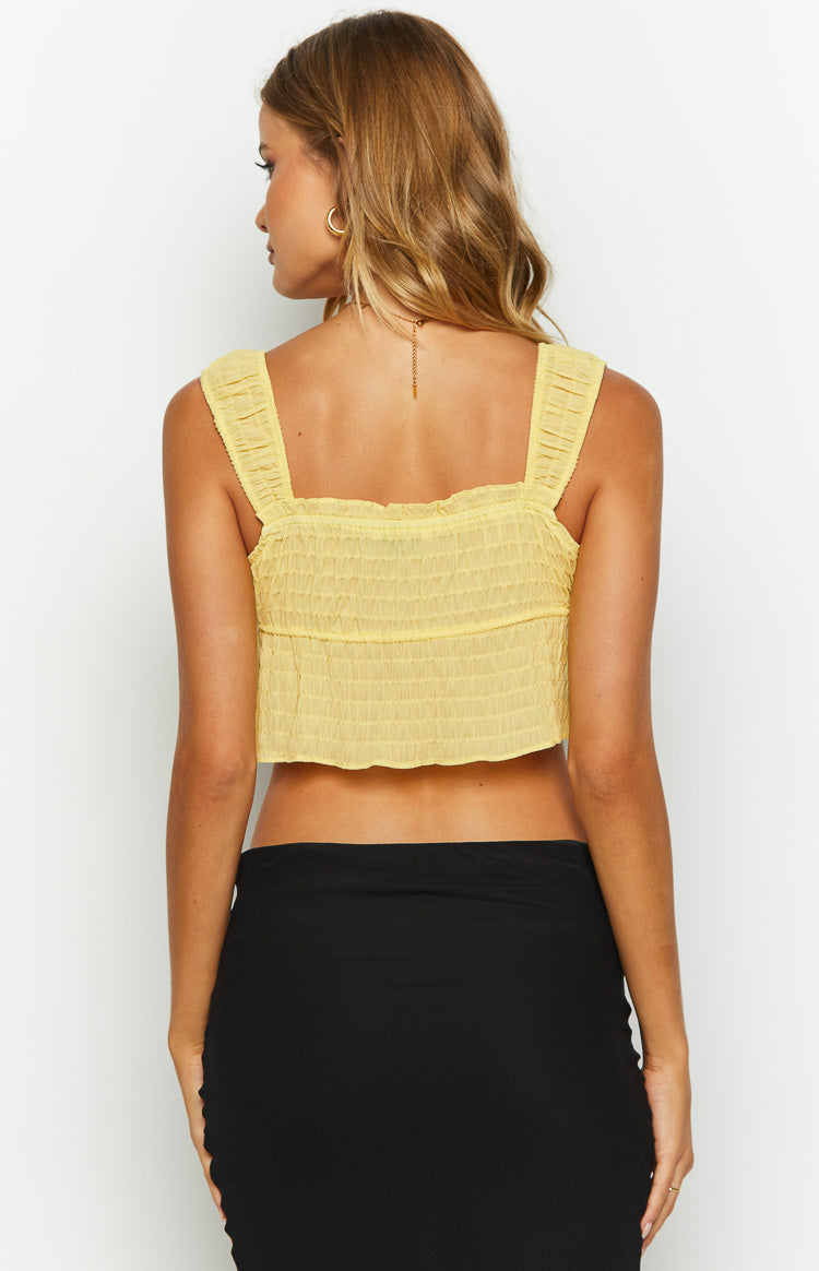 Pixie Yellow Crop Top — 7