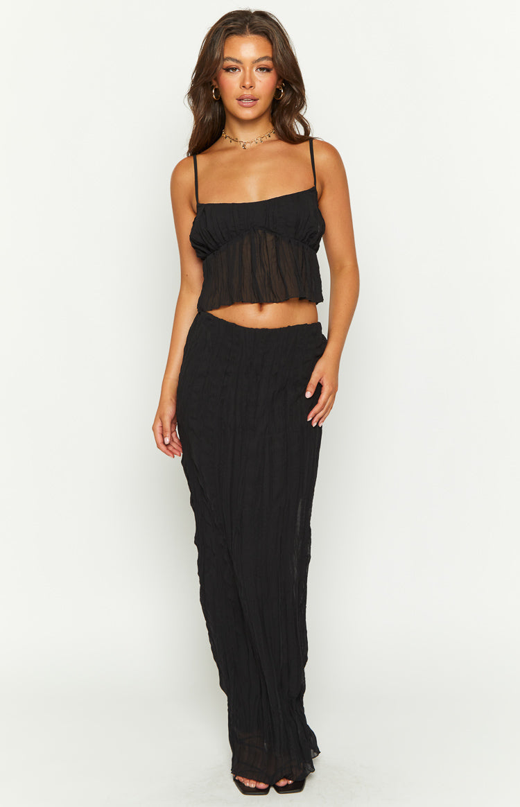 The Moment Black Maxi Skirt — 4