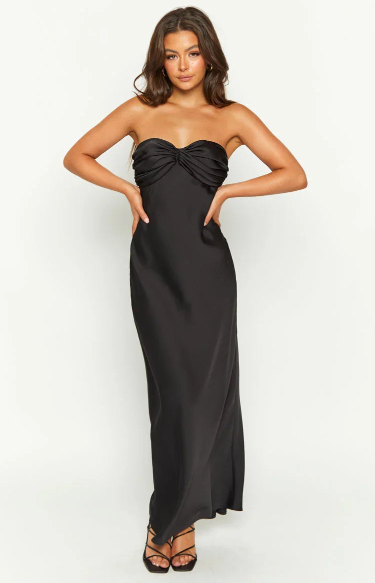 Ashley Black Formal Maxi Dress — 10