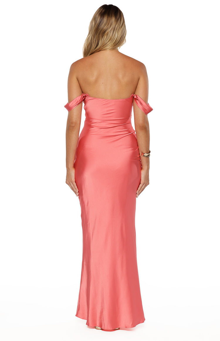 Ella Pink Off Shoulder Maxi Dress — 10