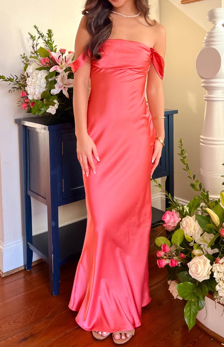 Ella Pink Off Shoulder Maxi Dress — 19
