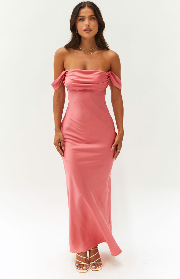 Ella Pink Off Shoulder Maxi Dress — 23