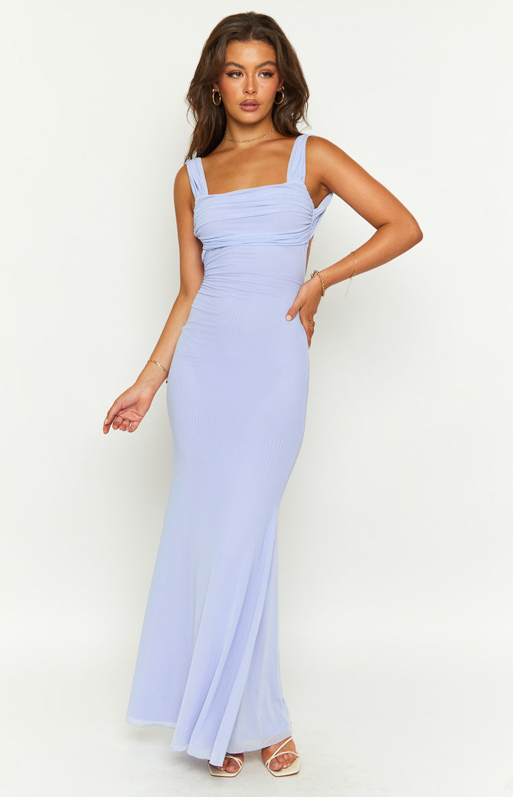 Beverley Lilac Mesh Maxi Dress — 6