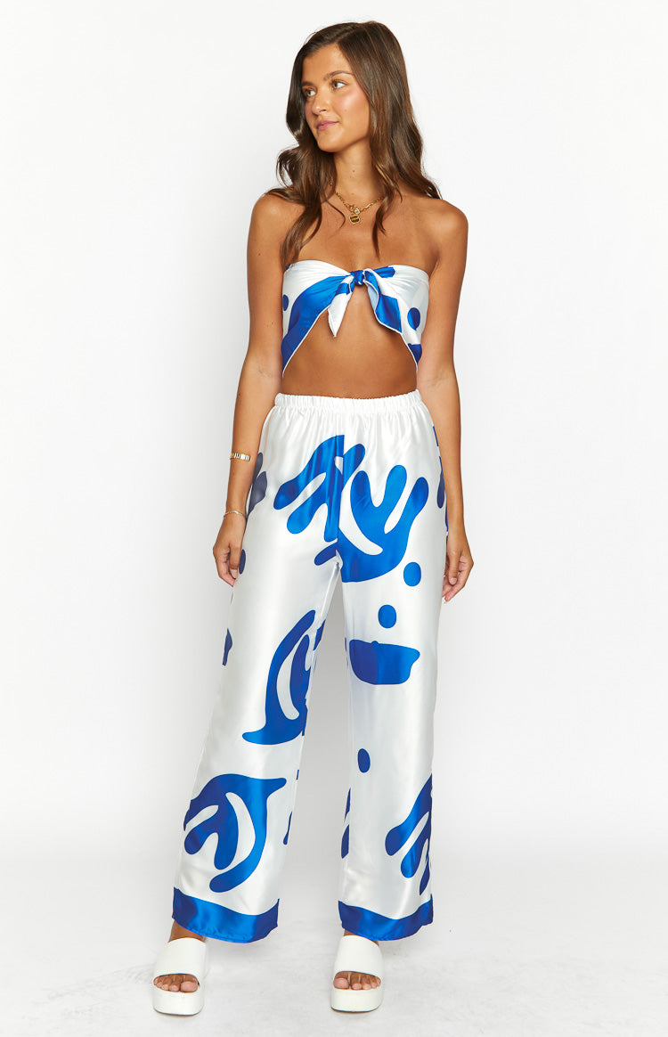 Dylan Blue Print Pants — 2
