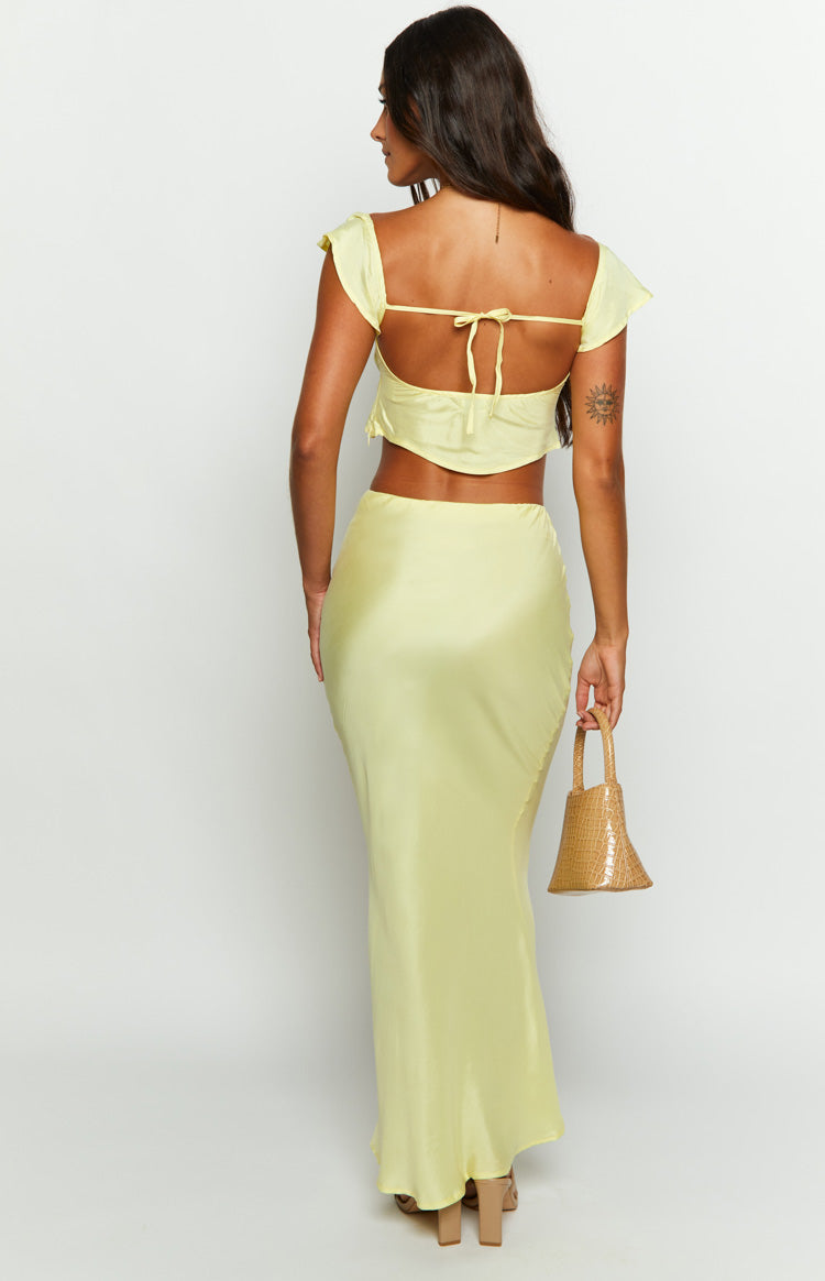 Anna Yellow Maxi Skirt — 5