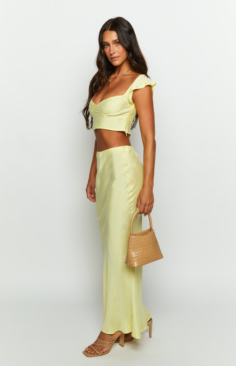 Anna Yellow Maxi Skirt — 7