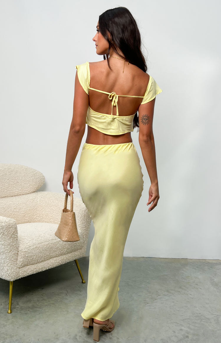 Anna Yellow Maxi Skirt — 9