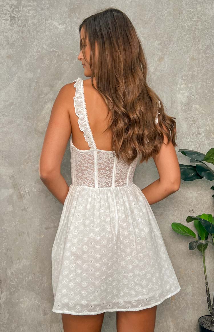 Die For You White Mini Dress — 7