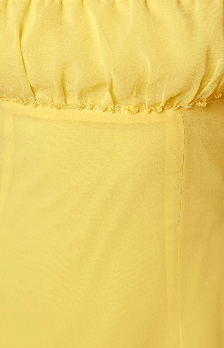 Isabel Yellow Mini Dress — 6
