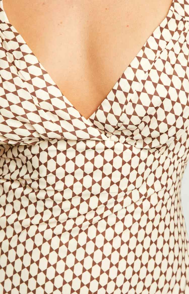 Verlaine Beige Maxi Dress — 6