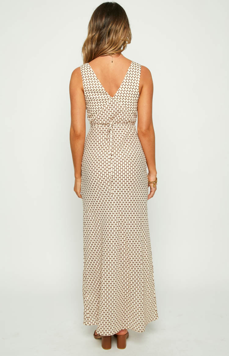 Verlaine Beige Maxi Dress — 5