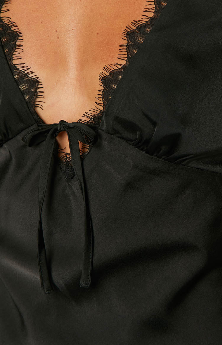Jennifer Black Mini Party Dress — 6