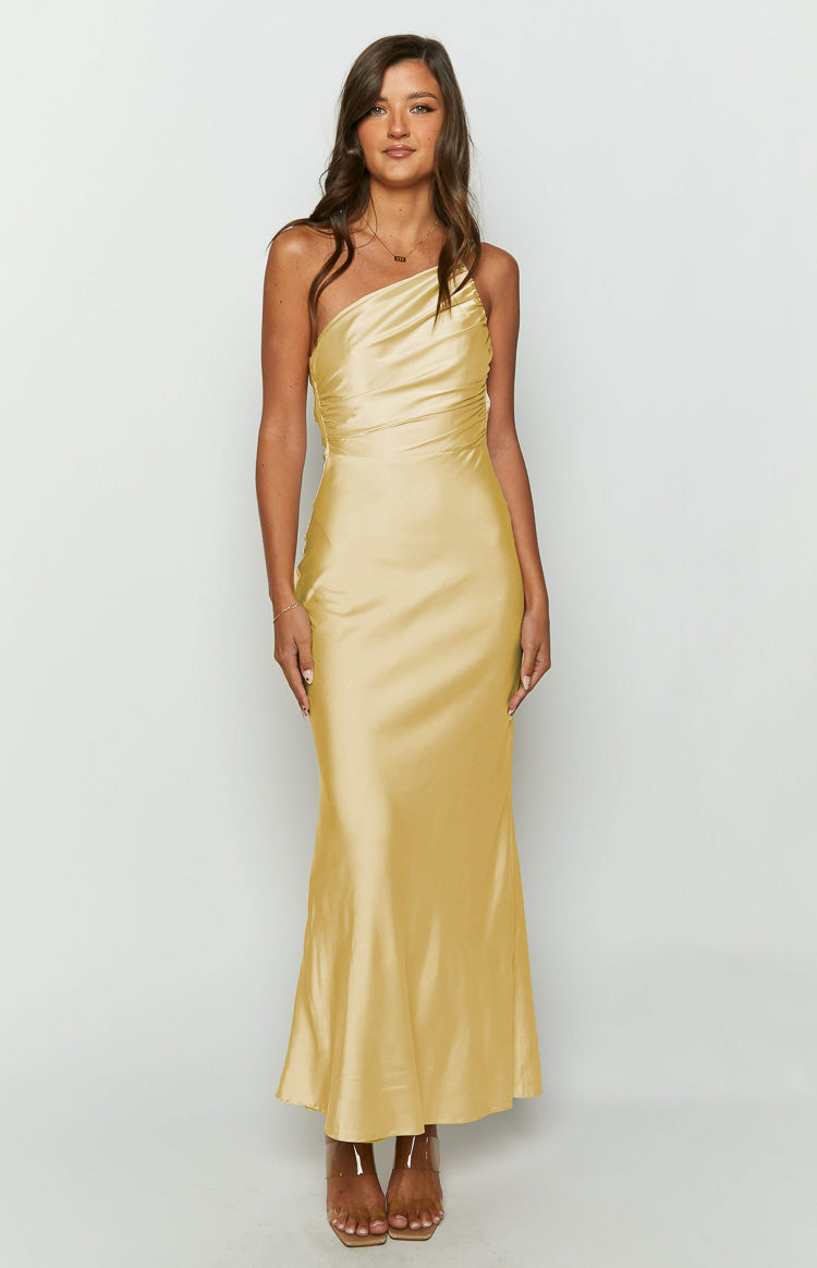 Tina Yellow Formal Maxi Dress — 2