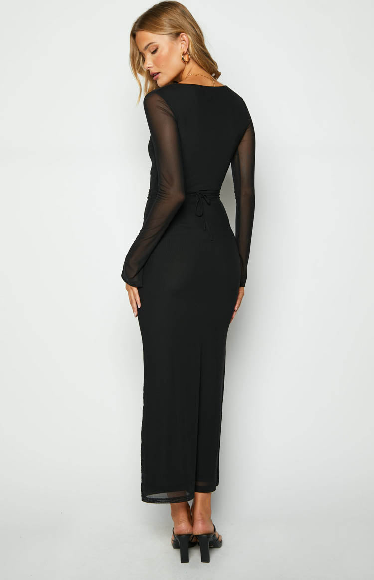 Monni Black Maxi Dress — 5