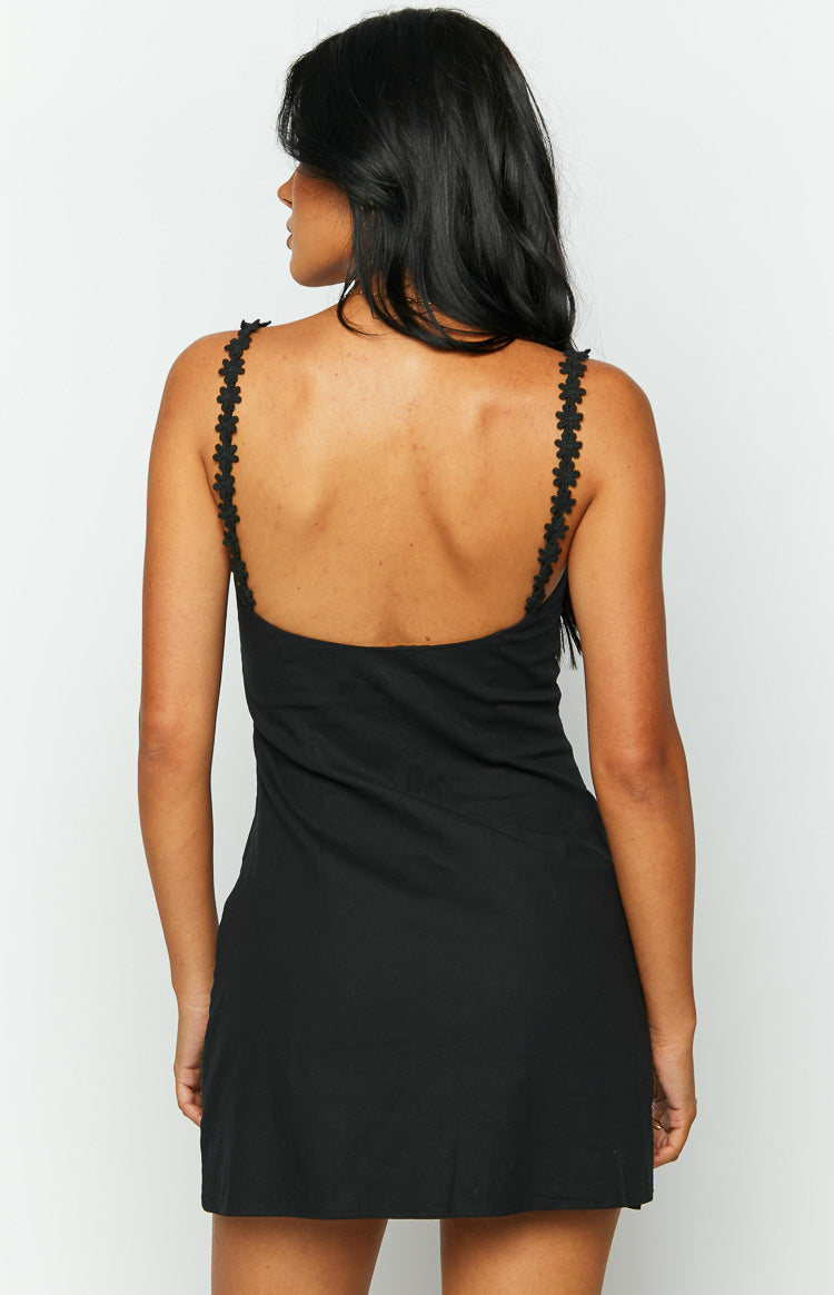 Marbelle Black Mini Dress — 5