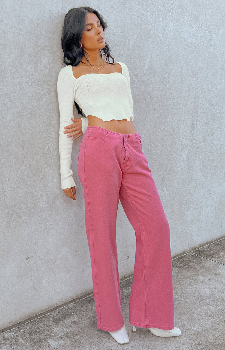 Lioness Practical Magic Hot Pink Jeans — 1