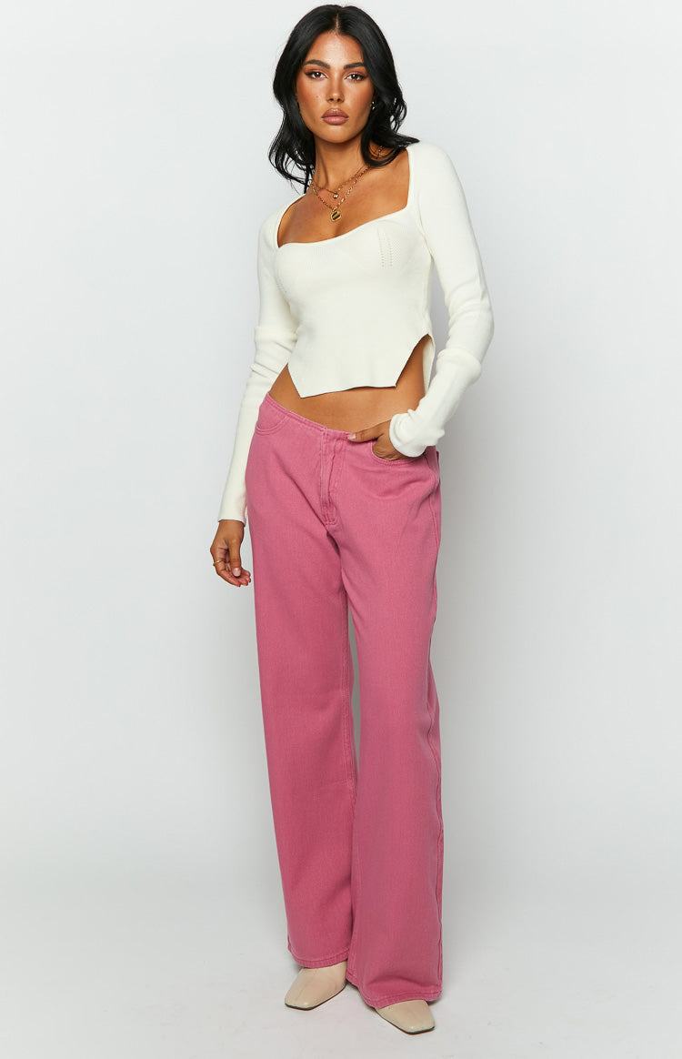 Lioness Practical Magic Hot Pink Jeans — 2