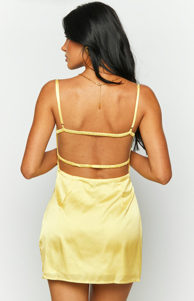 Trouble Yellow Mini Dress — 5