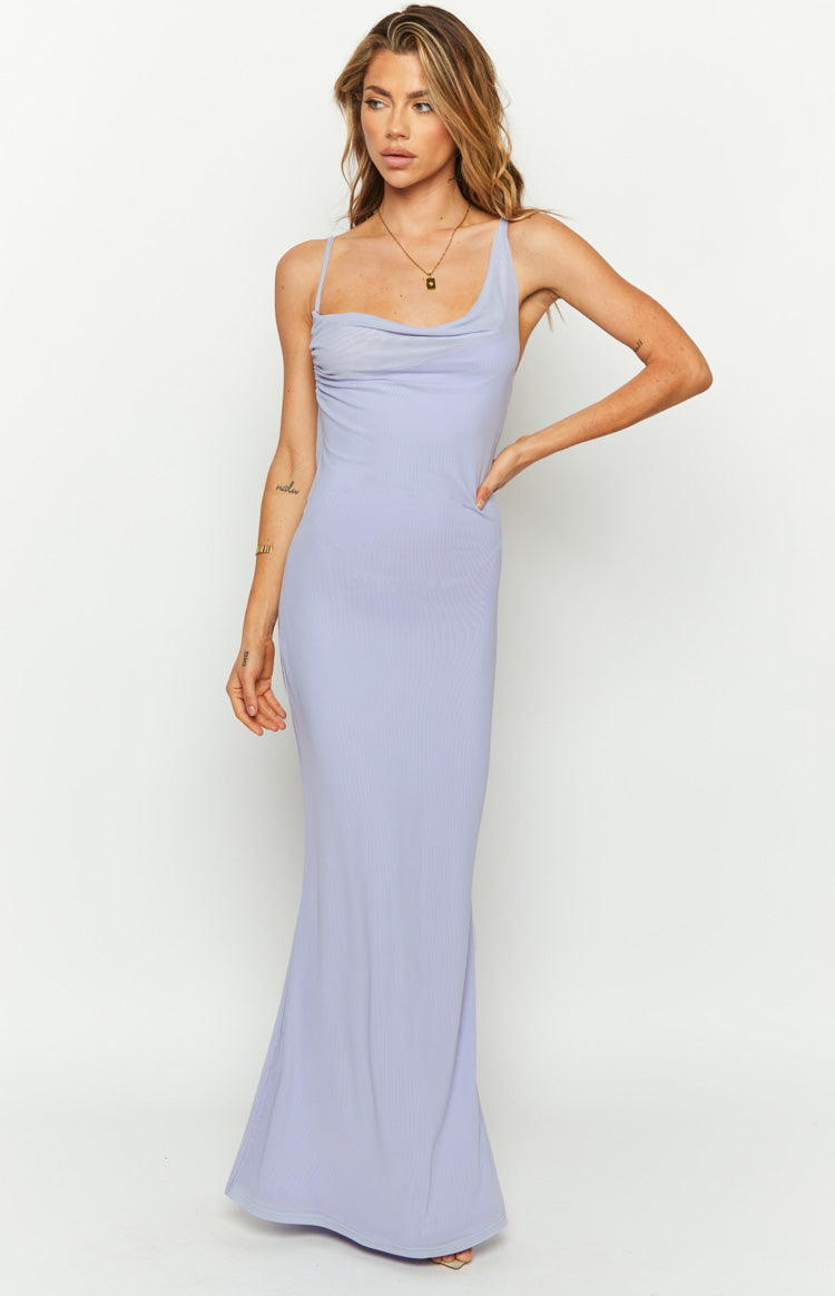 So Lovely Lilac Mesh Maxi Dress — 2
