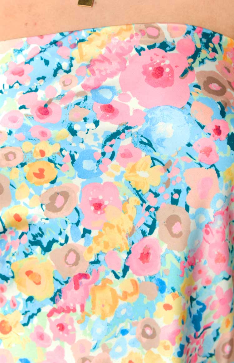 Ellie Floral Print Strapless Mini Dress — 12