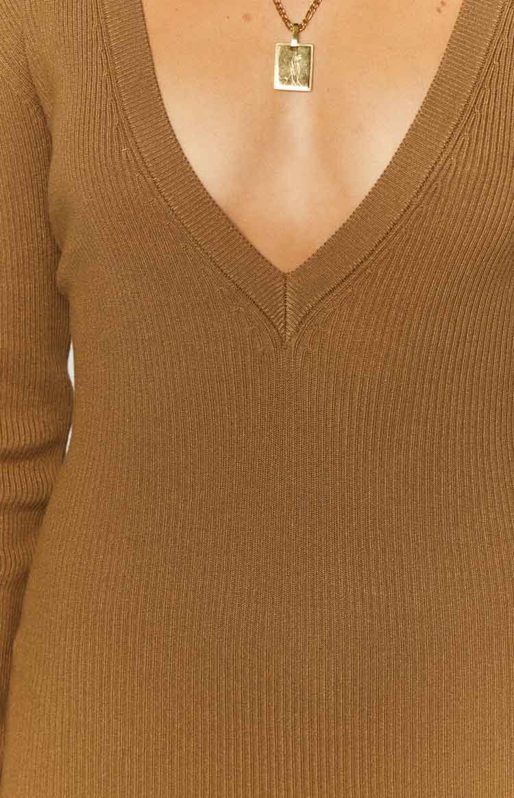 Lioness Opulence Camel Maxi Dress — 6