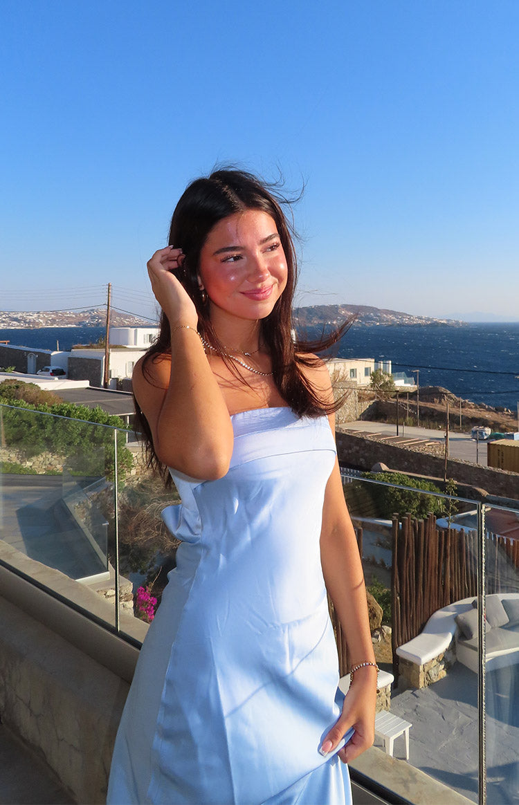 Maiah Blue Formal Maxi Dress — 2
