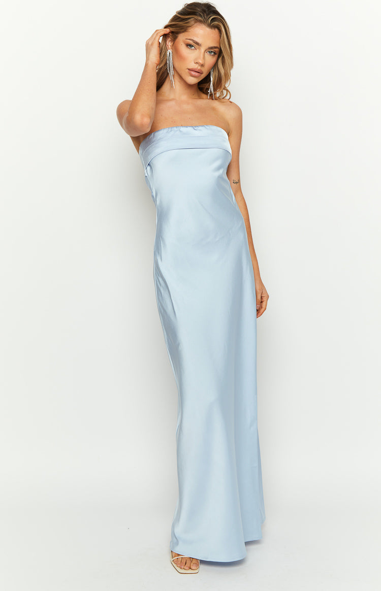 Maiah Blue Formal Maxi Dress — 12