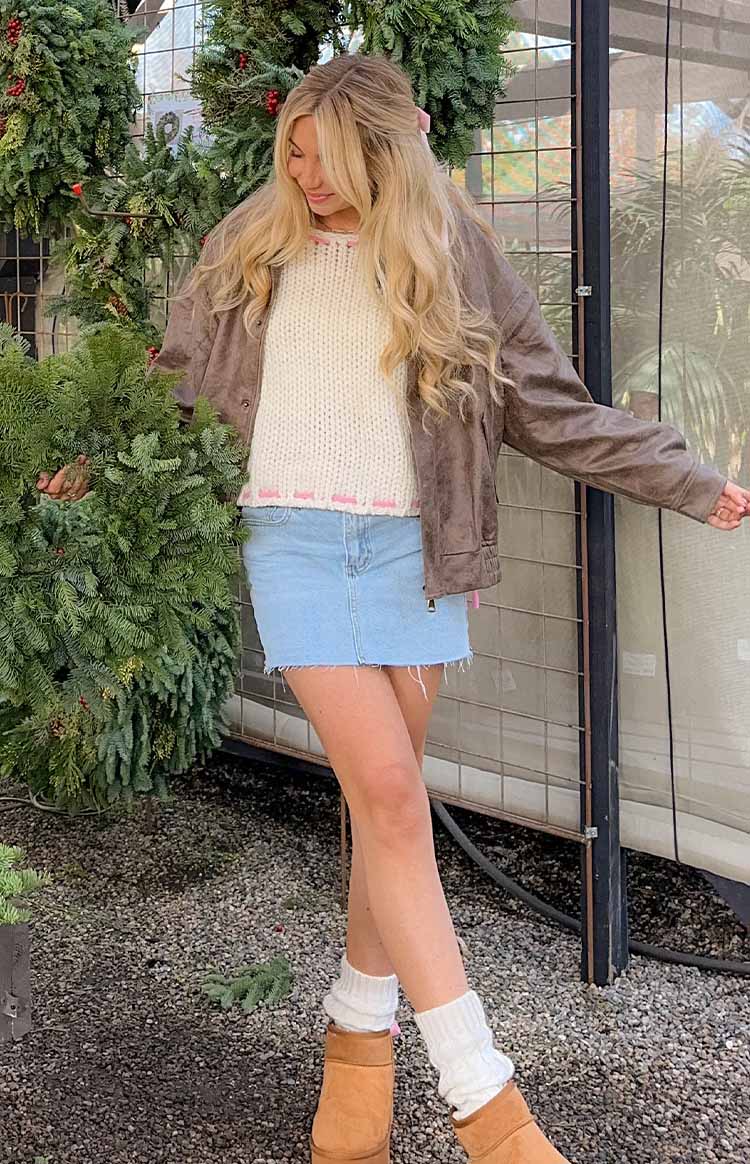 Siletto Denim Low Rise Mini Skirt — 13
