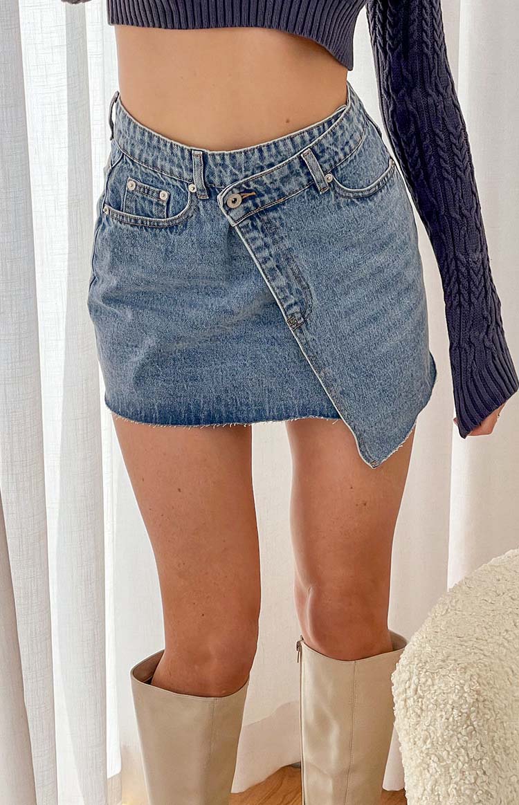 Jendi Denim Mini Skirt — 1