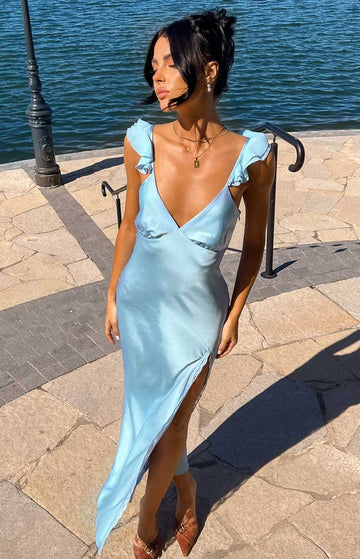 Wendy Blue Maxi Dress — 1