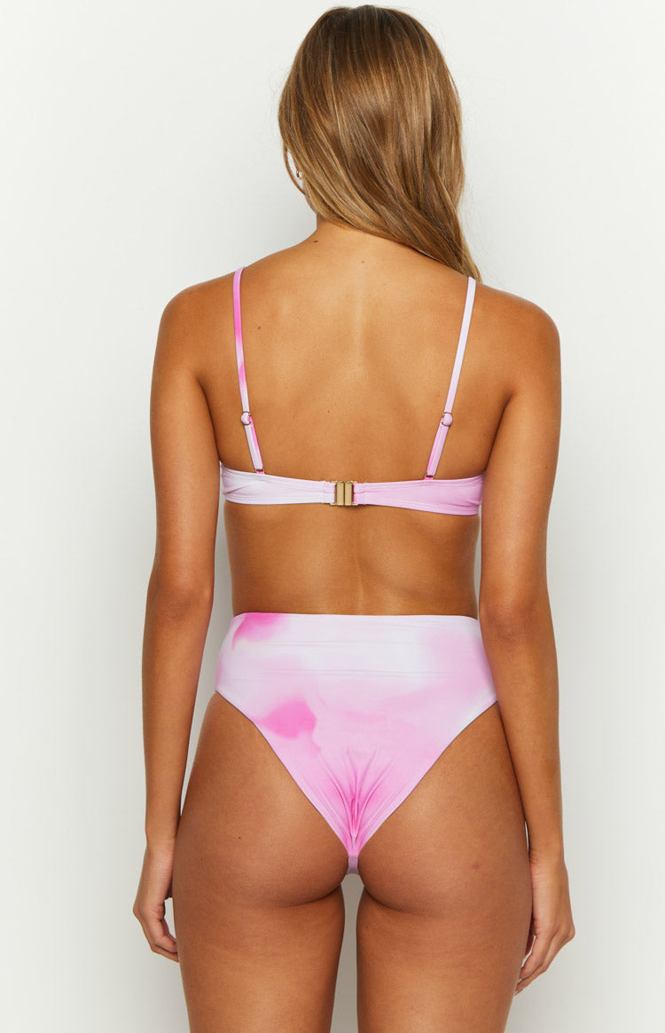 9.0 Swim Montego Pink Print Underwire Bikini Top — 7
