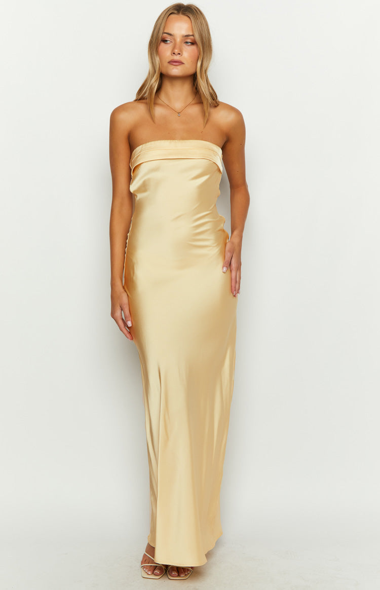 Maiah Yellow Maxi Dress — 2