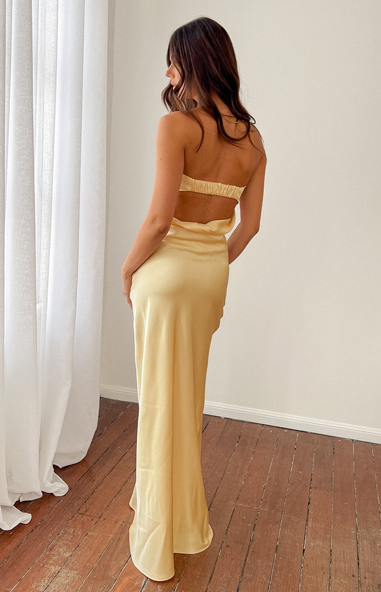 Maiah Yellow Maxi Dress — 14