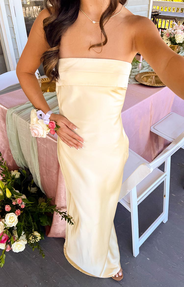 Maiah Yellow Maxi Dress — 17