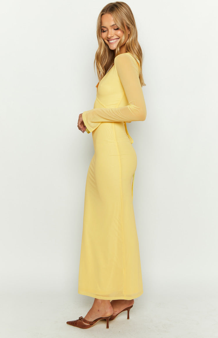 Monni Yellow Maxi Dress — 4