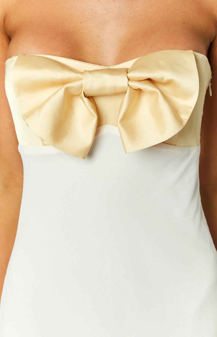 Honeydew Yellow Bow Maxi Dress — 6
