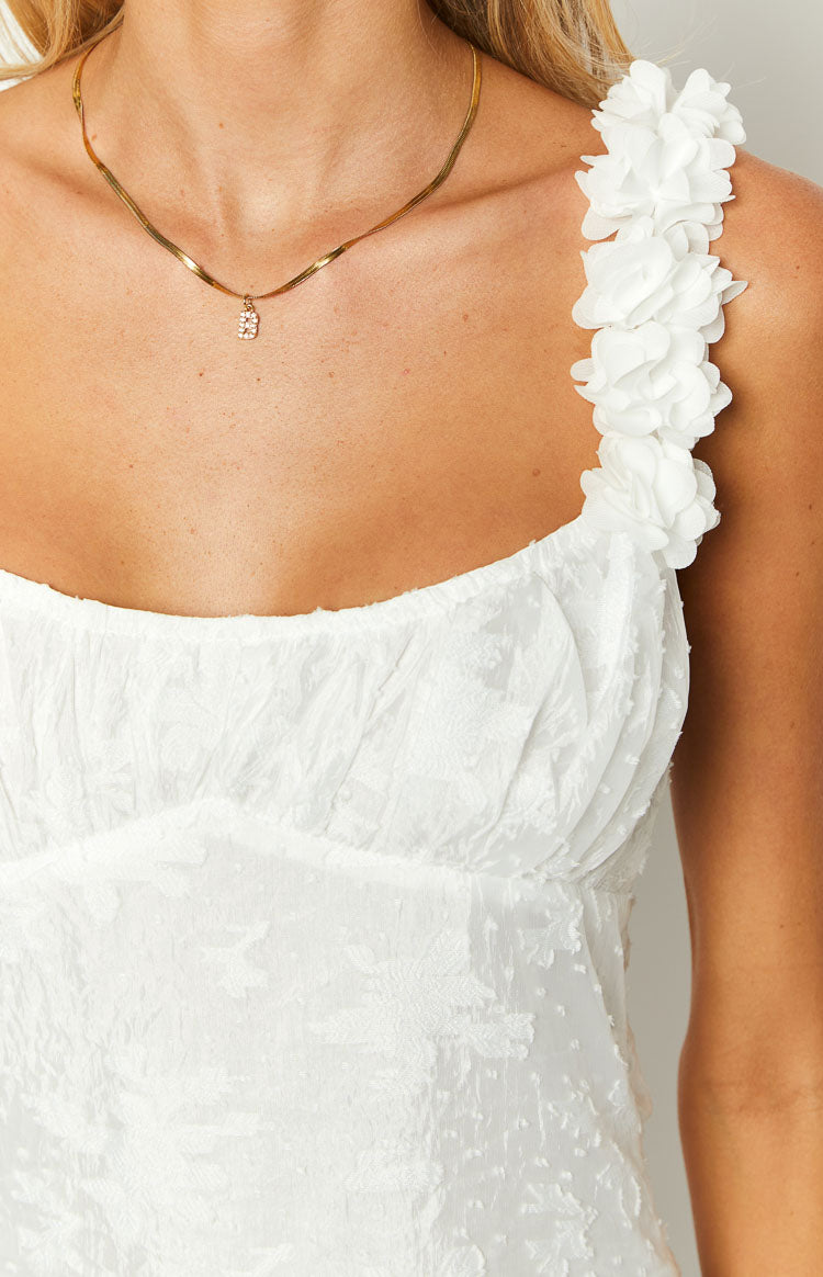 My Flower White Mini Dress — 6
