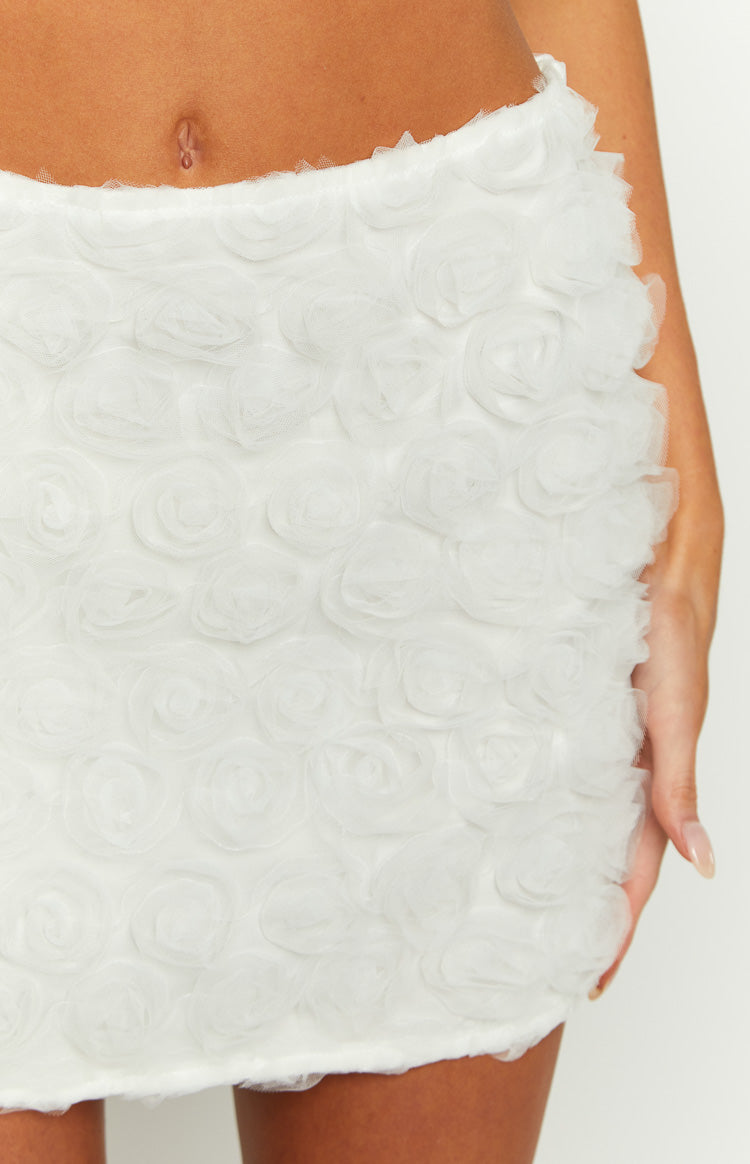 Roaslie White Mini Skirt — 8