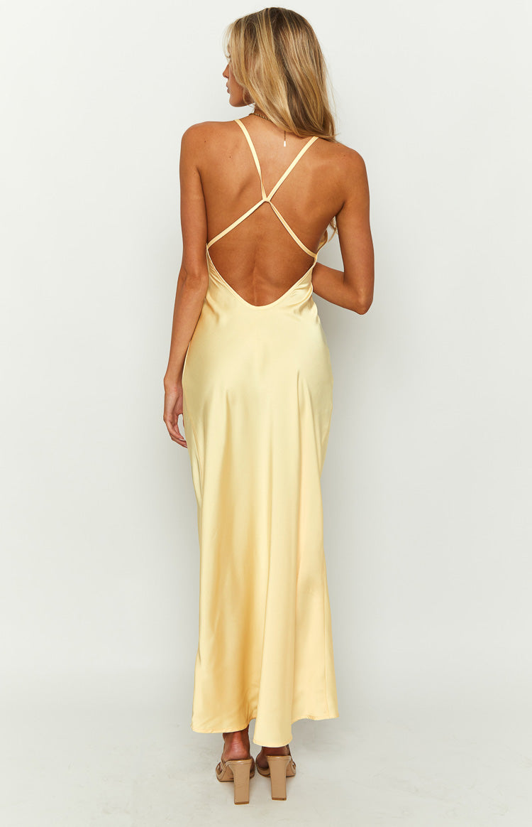 Elery Light Yellow Midi Dress — 7