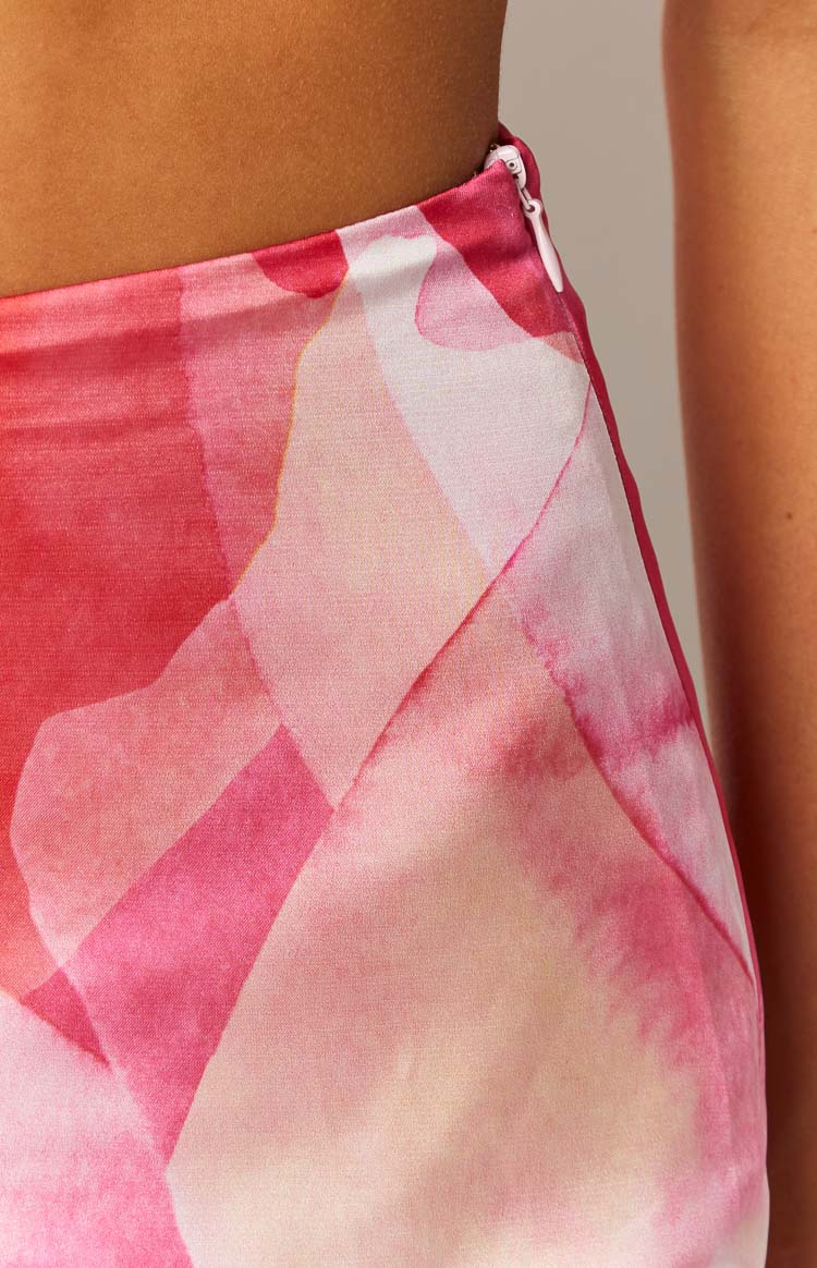 Jessie Pink Print Mini Skirt — 7