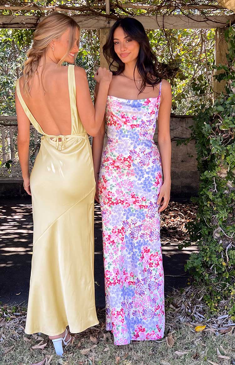 Laufry Yellow Floral Print Maxi Dress — 8