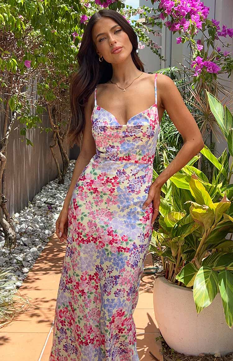 Laufry Yellow Floral Print Maxi Dress — 9