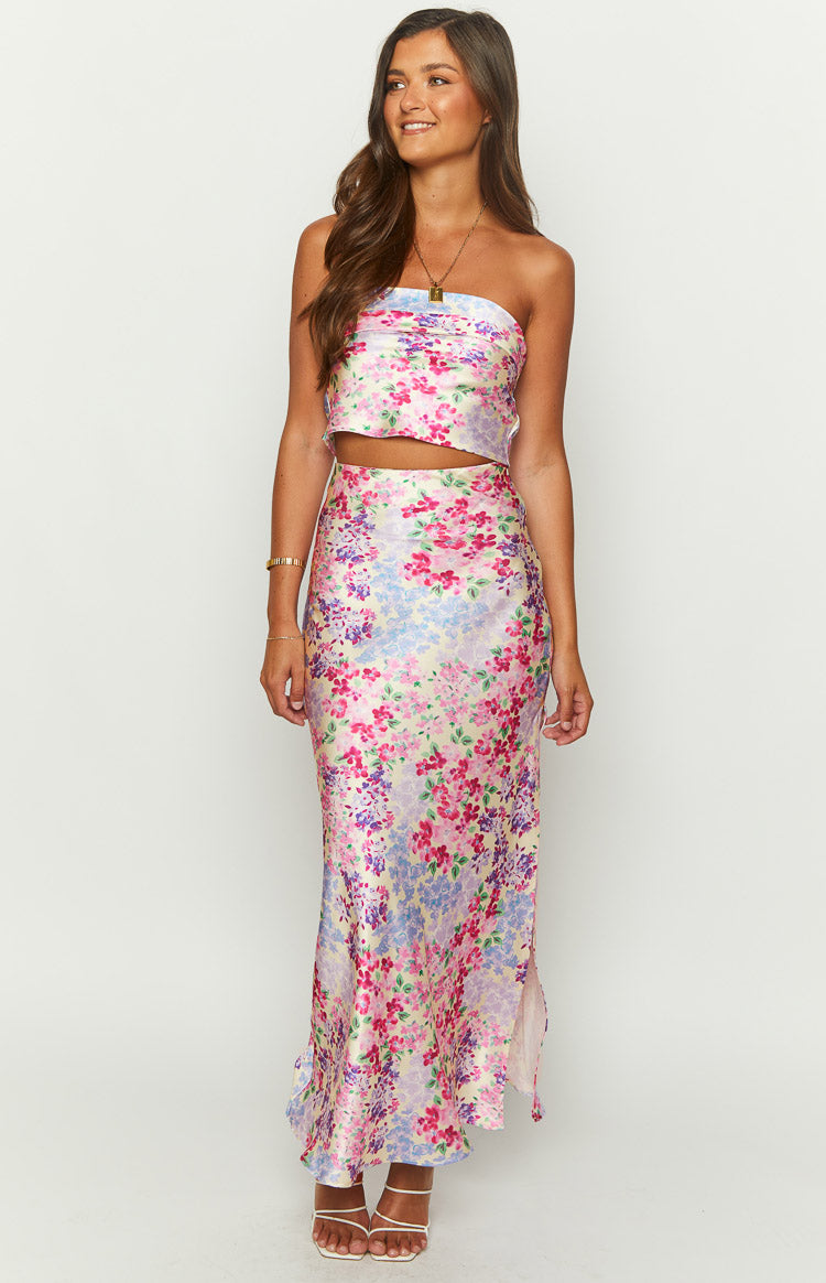 Genevieve Floral Print Maxi Skirt — 3