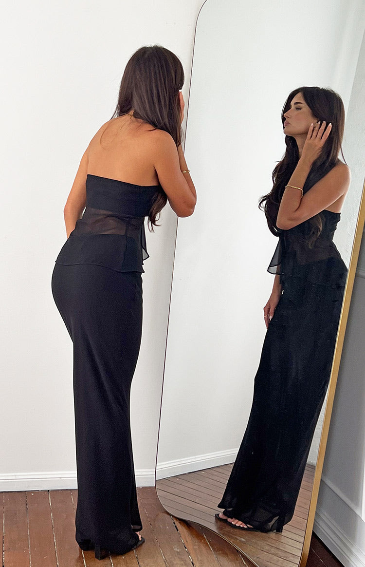 Jacqulin Black Maxi Skirt — 14