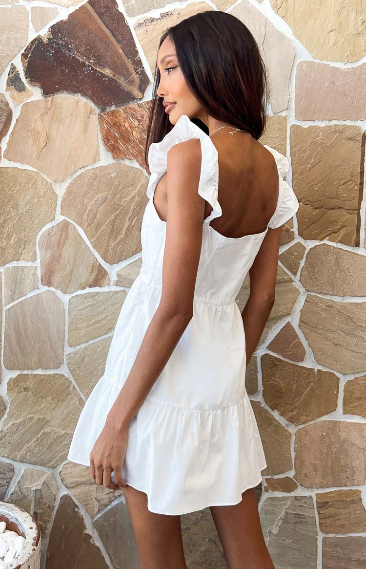 Adair White Mini Dress — 8