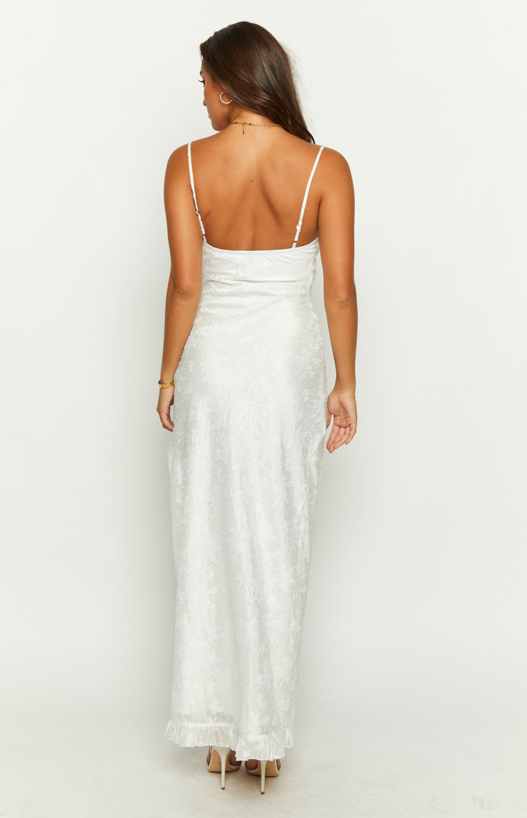 Adelaide White Maxi Dress — 5