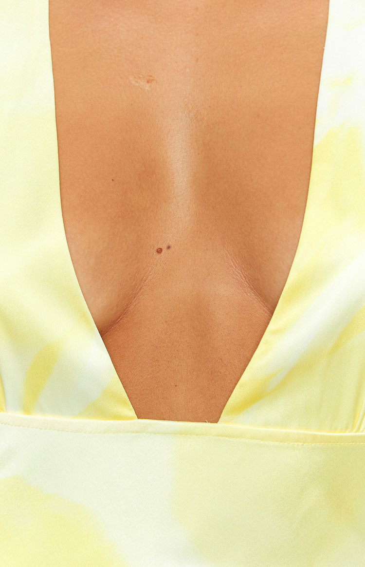 Lyra Yellow Halter Neck Maxi Dress — 6