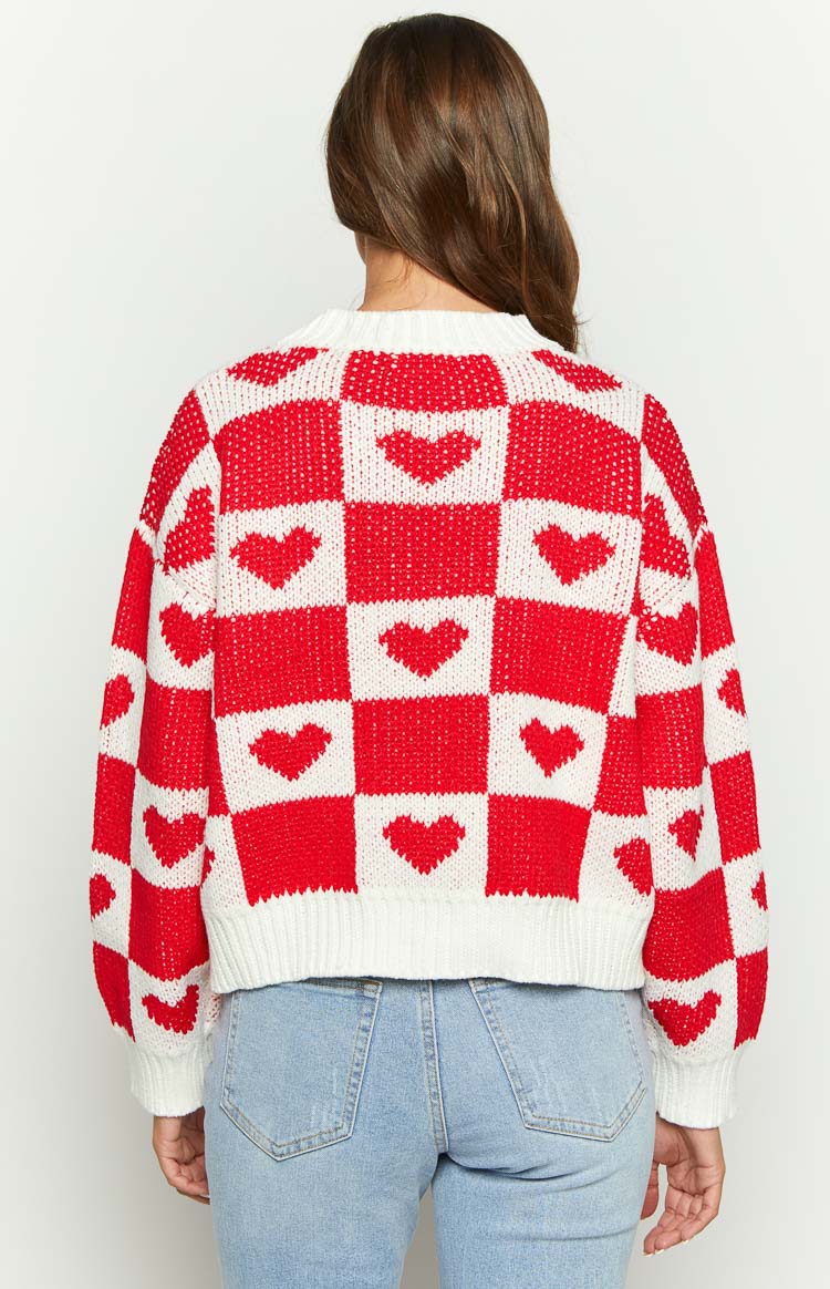 Red Heart Patchwork Jumper — 5