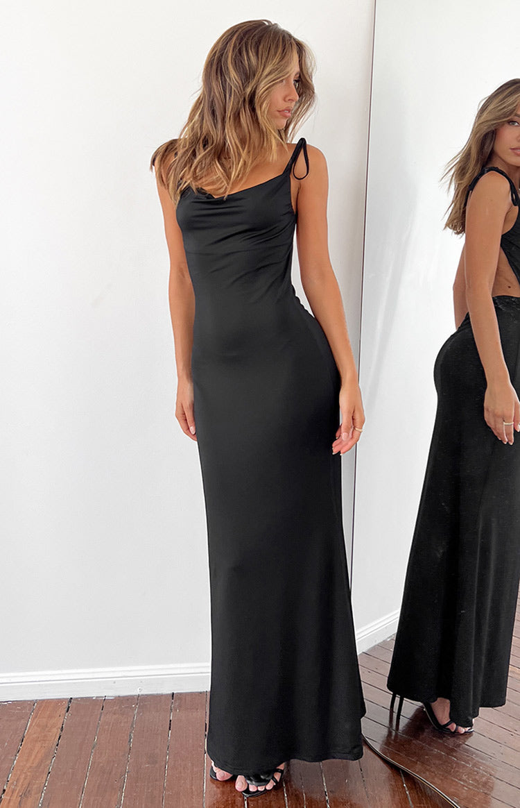 Riley Black Maxi Dress — 7
