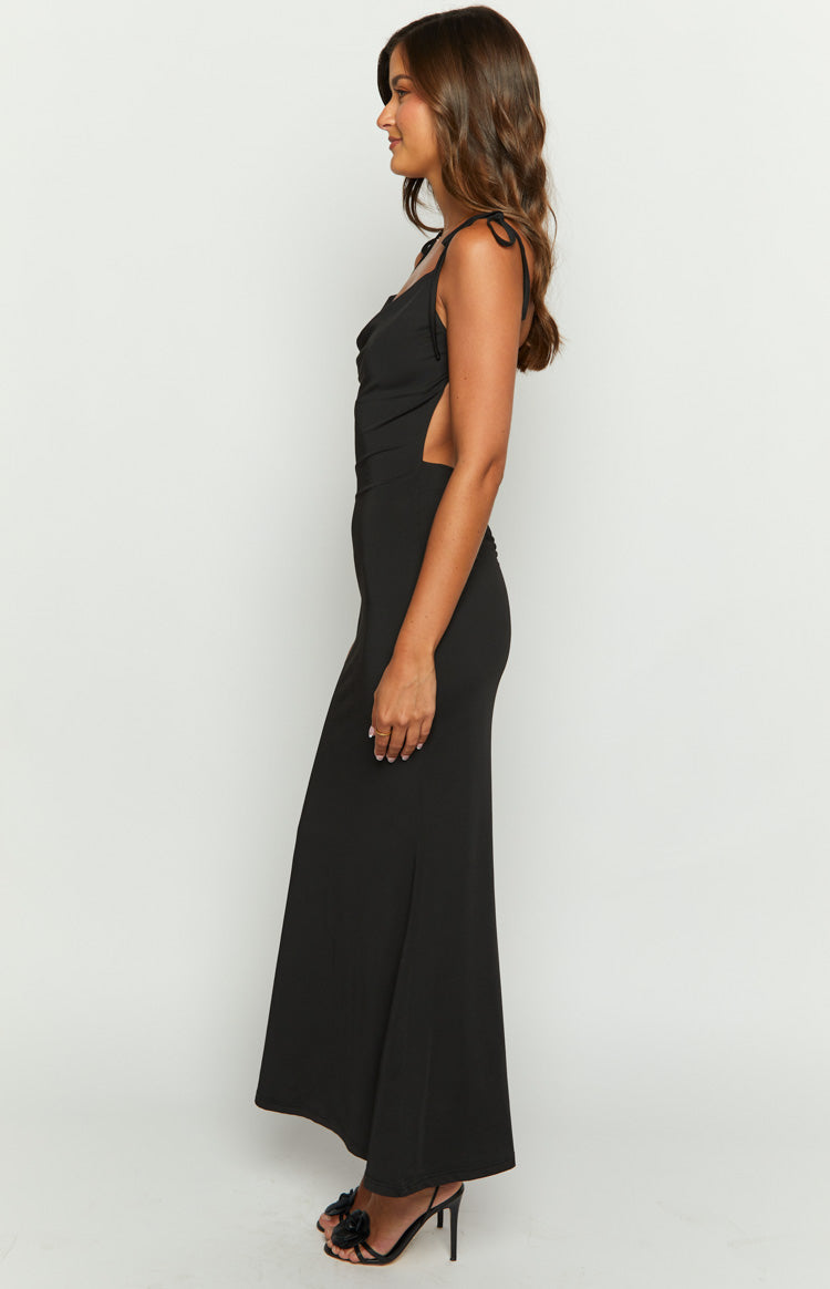Riley Black Maxi Dress — 4